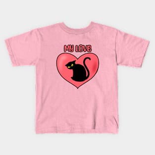 I Love My Cat Kids T-Shirt